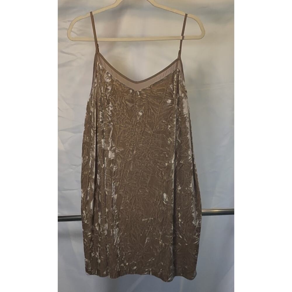 kenzie suede tan brown dress XL